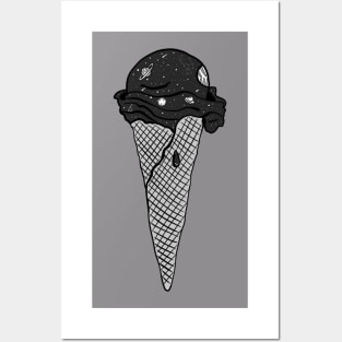 Space ice cream Posters and Art
